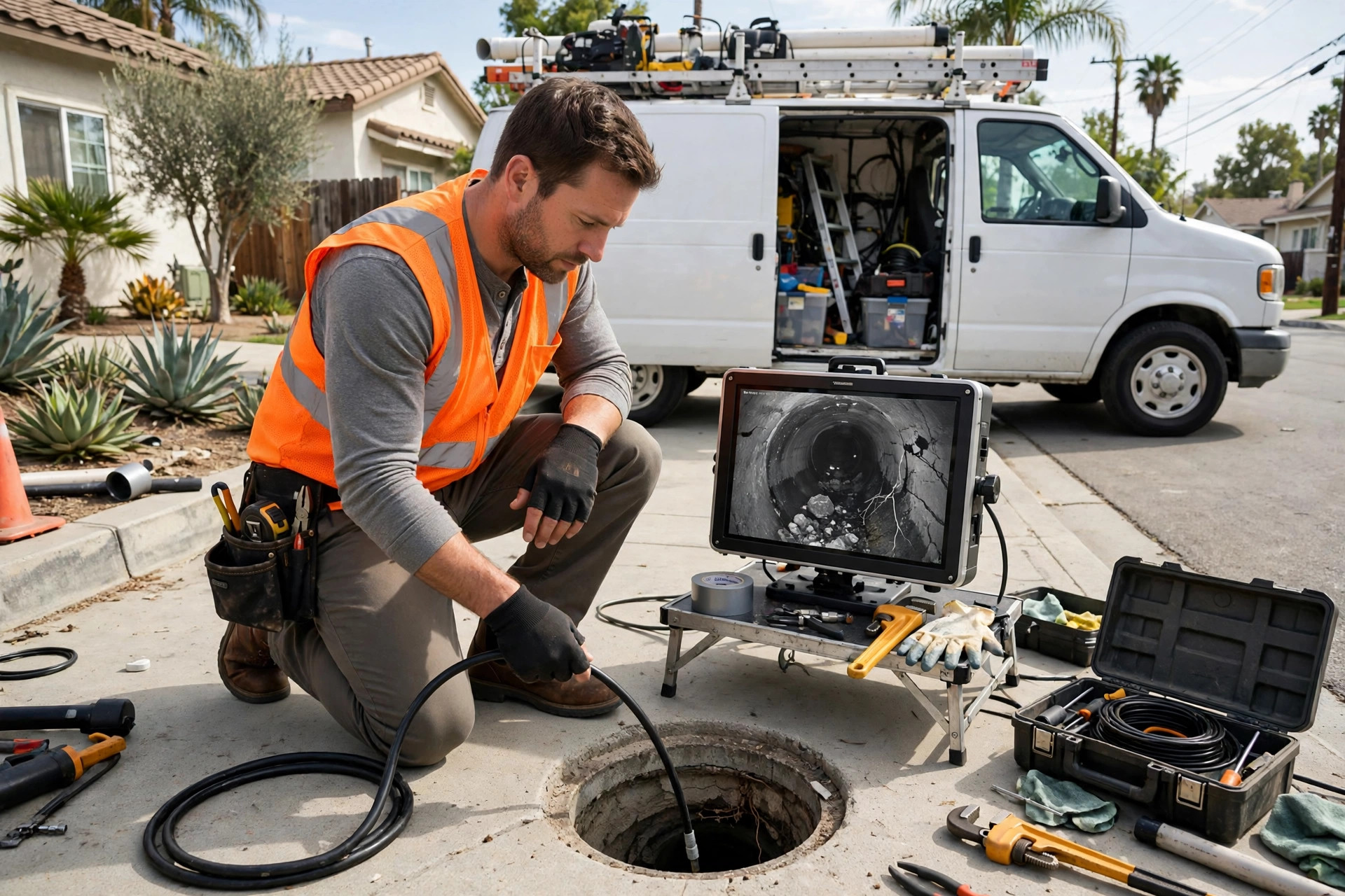 Sewer Camera Inspection in Los Angeles: See Inside Clay, Cast-Iron and Root-Damaged Laterals
